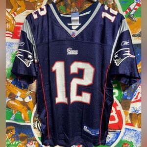 Vintage New England Patriots Tom Brady Football Jersey